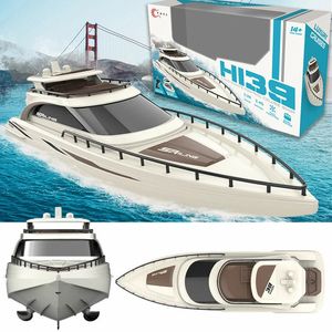 TKKJ 2.4G Mini Uzaktan Kumanda Teknesi 128 Ölçekli Çift Motor 15kmh Hızlı Hızlı Elektrikli Su RC Speedboat Boy Oyuncak Hediyesi 240223