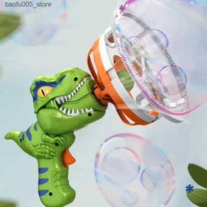 Novidade Jogos Bebê Banho Brinquedos Bubble Blower ABS Bubble Blower Brinquedo Dos Desenhos Animados Entretenimento Moda Dinossauro Fan Bubble Machine Q240307