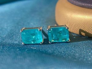 Turmaline Gemstone Birthstone Ear Studs Earrings Brincos de joias finas Whole2176434