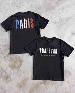 새로운 Trapstar 디자이너 23 T 셔츠 파리 인쇄 남성 여성 패션 의류 대형 티셔츠 100%면 여름 티 브랜드 탑