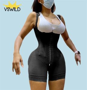 シェイプウェアの女性Tummy Control Faja Recuctoras Latex Body Shaper Levanta Girdle Slimming Underbust Corset Butt Lifter Waistrainer 24187476