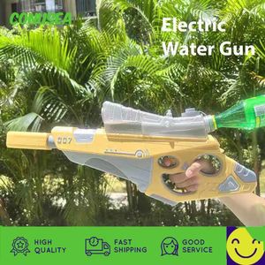 銃のおもちゃ大型ウォーターガン自動夏の電気おもちゃ水ピストルおもちゃ銃大人向けの子供たちのための屋外射撃ゲームKIDL2403
