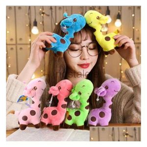 Stuffed Plush Animals Cartoon Giraffe Doll Large Factory Direct Childrens Day Birthday Gift Folder Hine Dolls Drop Delivery Toy 240307