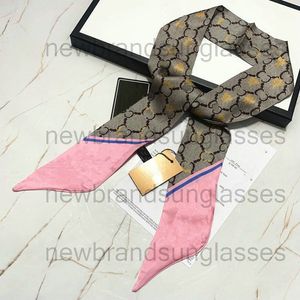 Borsetta Borsa Sciarpa Fasce per donna Lettera Fiore Sciarpe Avvolgente Fascia di seta multicolore Cravatta di qualità Sciarpa Fasce per capelli Nastro Monogrammi Fascia confidenziale 230