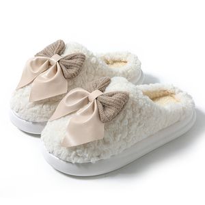 GAI Layue Cotton Slippers Women Winter Stay Hem med tjocka sulor Anti Slip och Warm Plush Slippers 37119