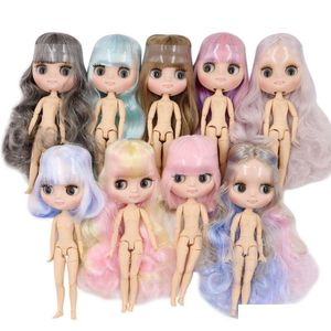 Doll Bodies Parts DBS Blyth Middie Joint Body Matte Face 1/8 BJD 20cm Toy Girls Gift 240304 Drop Deliver