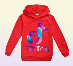 Spring Fall Sweatshirt för Big Boy Girl Clothes Fashion Children Hooded Print Cotton Hoodies Kid Tik Tok Casual Sport T SHI261N5167816