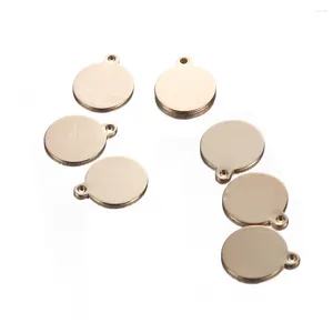 Charms 20 Teile/los Kupfer Blank Disc Anhänger Für Schmuck DIY Herstellung Münze Anhänger Zubehör