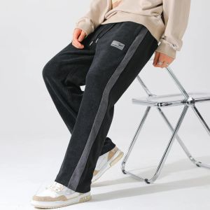 Spodnie męskie spodnie dresowe Plus w rozmiarze Kordowe joggery sukienki z sukienki szerokie nogi luźne swobodne spodnie męskie długie spodnie 8xl