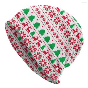 Berets Merry Christmas Santa Bonnet Hats Knitting Cool Autumn Winter Ski Skullies Beanies Unisex Adult Warm Multifunction Cap