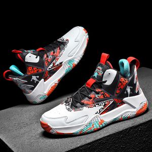 Couple High-top Basketball Shoes Men's Winter Plus Velvet Young Students Women Running Sneakers Actual Combat Sports Training for Man and Woman Footwear E007