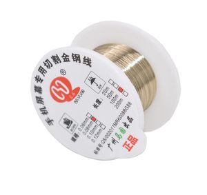100MROLL 005mm 006mm 008mm 01mm 012mm Alloy Steel Molybden Wire Cutting Wire Line LCD Display Screen Separator Reparation för 1321841