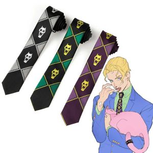 Anime jojos bisarra äventyr kira yoshikage cosplay slips mördare drottning skalle hals himlen dörr prop costume241w