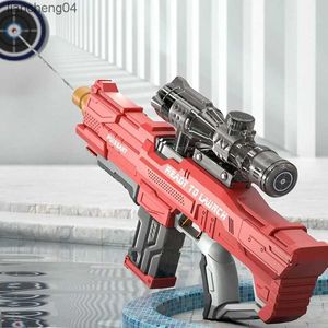 Gun Toys Elektrische Wasserpistole Hochdruck-Wasserpistolen mit großer Kapazität für Erwachsene Kinder Strandspielzeug Outdoor-Spiele Schießen Schlacht Wasserpistole