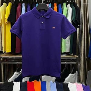 Men's Polos Cotton High Quality Summer Polo Shirts S-5XL Casual Solid Short Sleeve Homme Fashion Sports Shirt Mens Tops