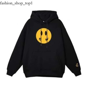 Män ritar designer stilig liten gul man retro rit hoodie bokstäver tryck tröja våren high street oavgjort hus 273