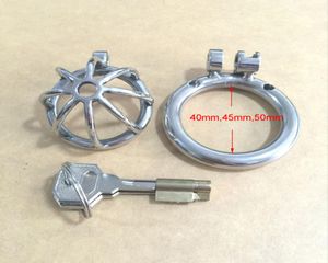 Newest Stealth Lock Stainless Steel Male Device Super Small Cock Cage Penis Virginity lock Cock Ring Belt S0247427857