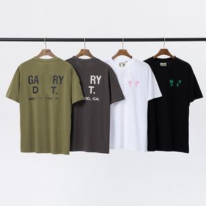 Tasarımcı Erkekler T-Shirt Y2K Gömlek Mektubu Slogan Logosu American High Street Style Yaz Erkekler Gevşek Vintage Kısa Kollu T Shirt Street Giyim