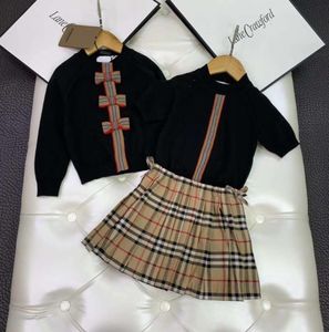 Baby Mädchen kleiden schwarze Farbe Winter warme Outfits PulloverKleid Baumwollmaterial Kind Mode Kleinkind billige Kleidung Boutique Mädchen Set2064517