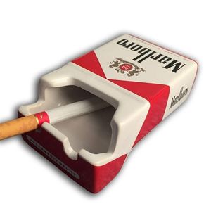 Aschenbecher Kreative Keramik Tabak Zigarettenpackung Form Aschenbecher Werbung Neuheit Porzellan Kamel Marbolo E Tablett 220629 Drop Lieferung Dhfgv