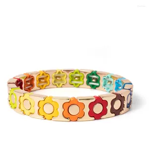 Braccialetti con ciondoli KKBEAD smalto all'ingrosso piastrelle braccialetto gioielli stile Boho smaltato gioielli per le donne perline in lega Pulseras Femme 2024