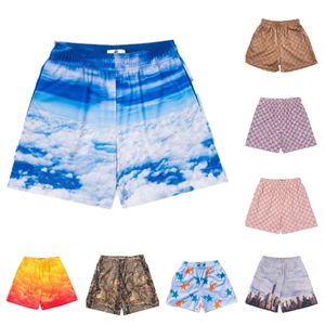 Strand simningsmän emmanuels dmens baddesigner pullover shorts avslappnad dragsko geometrisk polyester casual sommar