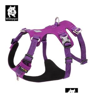 Dog Collars & Leashes Waterproof Harness Dog Truelove Big No Pl Escape Proof Designer Pet Vest Large Small Hunting Training Arnes Perr Dhkxm