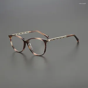 Sunglasses Frames Ultralight Acetate Glasses Frame For Men And Women Slim Edge Retro Optical To Make Prescription Myopia