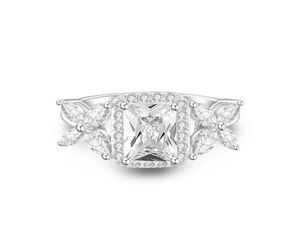 Choucong märke unika bröllopsringar lyxiga smycken real 925 sterling silver prinsessan klippt vit topas moissanite diamant promise pa9152618