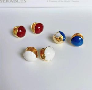 Ol France Retro Vintage Circle Ball Designer Ear Cuff 18k Gold Luxury Charm Earrings for Women Party Wedding Jewelry4234565