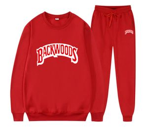 Backwoods Pullover Männer Anzug Freizeitkleidung Frauen 2-teiliges Set Student Junge Mädchen Trainingsanzug Oberteile Hose Streetwear Schwarz Rot Farbe X05039889436