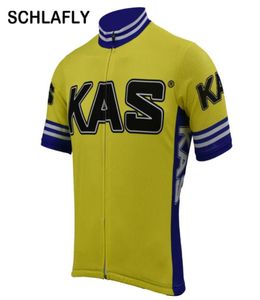 Man kas retro gul cykling tröja lag gammal stil sommar kort hylsa cykel slitage tröja väg cykling kläder schlafly2899842