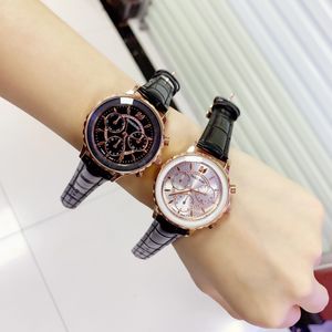 Vendita calda Montre Luxe originale Swarovski Octea Lux Chrono orologio da donna cinturino in pelle orologi da donna orologio da uomo di lusso di design di alta qualità Dhgate nuovo