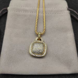 Plated gold necklace women DY designer jewelry woman necklace High Quality Exquisite collana Retro Popular chains for men Birthday Christmas Gift zh143 F4