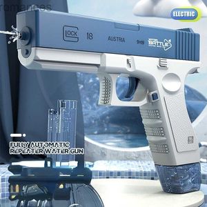 Toys Gun Gun Toys Electric Water Gun Toy Bursts Childrens High-pressure Strong Charging Energy Bared Water Automatic Water Spray Glock 240307