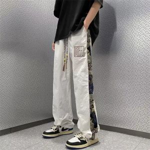 Pantaloni piccoli pantaloni di giunzione di orso sottili marchi di moda americana secchi da uomo sciolto di pantaloni maschili di alta qualità casual di alta qualità