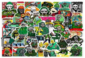 50st Hip Hop Rapper MF Doom Stickers Singer Graffiti Diy Skateboard Phone Bagage Laptop Guitar Toys Decals for Fan Kids8458361