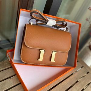 Borsa a tracolla di design Borsa da donna di lusso Constance Borsa a tracolla di moda in pelle di marca di lusso Nuova borsa quadrata piccola di alta qualità Regalo portafoglio multifunzionale