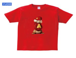 magliette per bambini per ragazzi ragazze manica corta Alvin and the Chipmunks ragazzi top ragazze top Costume Alvin Costume bambini camicie nere Y204457481