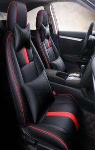 Custom Car Special Seat Covers For Honda Select Civic high quality PU leather Fashion Full Set Waterproof Leatherette Auto Accesso9398630