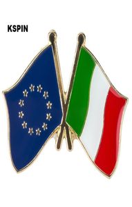 Europäische Union Italien Flagge Anstecknadel Flagge Abzeichen Anstecknadeln Abzeichen Brosche XY007353223362