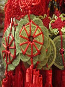 İç dekorasyonlar ev dekoru Çince şanslı feng shui araba ayna kolye cazibesi sembolü iyi çekiyor servet şansı Coins4155485