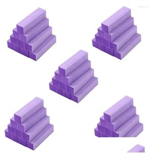 Наборы для дизайна ногтей 50X полировка шлифовальные буферные блоки пилочки акриловые насадки для педикюра и маникюра цвет фиолетовый доставка Dhgxt