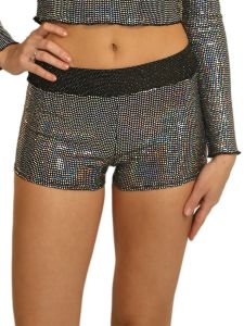 Shorts Sexy Women Girls Metallic Shorts Shiny Elastic Waist Hot Pants Sparkly Booty Dance Festival Bottoms Glitter Party Shorts