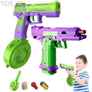 Gun oyuncakları mini 3d model oyuncak 1911 Silah Tabancaları Erkek Çocuklar için Bullet Ateş Kauçuk Bando Başlatıcı Hediye Baskı Yerçekimi Cub Jump Havuç Bıçağı YQ240307