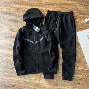 2024 Hoodies Tech Fleece Color Sportswear Full Zip Pant Tracksuit Set Techs Fleeces Techfleeces Sport Pants Mens Designer Jackets Space Cotton Joggers Sweatshir 2W