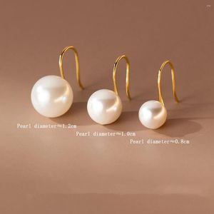 Stud Earrings 925 Silver For Women Synthetic Pearl Fashion Jewelry Pearls Daily Party