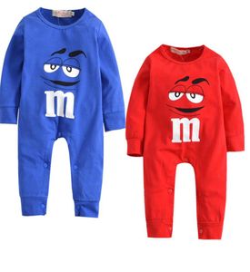 Summer Ganper Toddler Baby infant Boy Abiti da salto neonato in cotone a maniche lunghe in cotone 024 mesi Rompers Designer vestiti Ki8542969