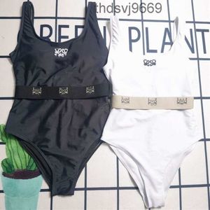 Sommar sexig bikini designer badkläder kvinnor mode brev tryck grafik en bit baddräkt backless strand q1fn