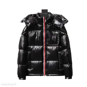 Men Women Puffer Jacket Plus Size Down Topstoney Glossy Windproof Waterproof Comr Warm Coat Couple Winter Coat Designer